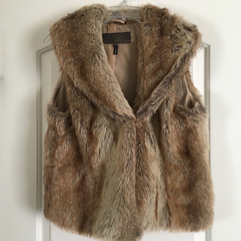 Faux fur vest